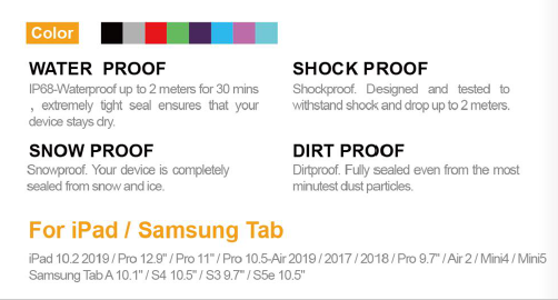 Waterproof case iPad Series RC003iPad(图2)