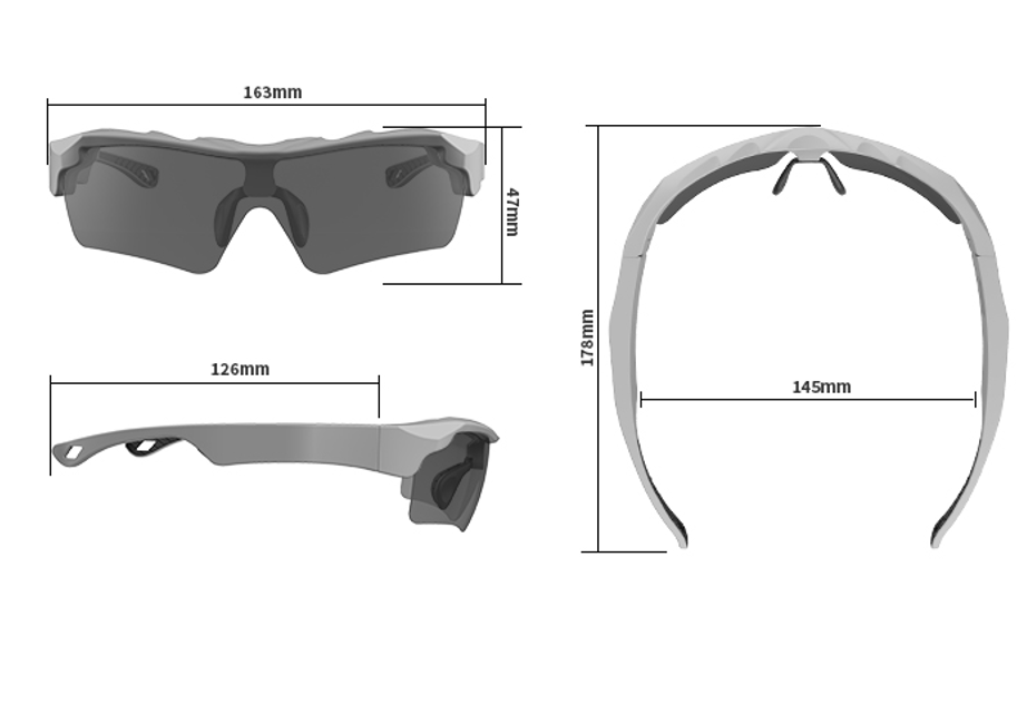 Smart cycling sunglasses With Bluetooth RC025K08(图5)