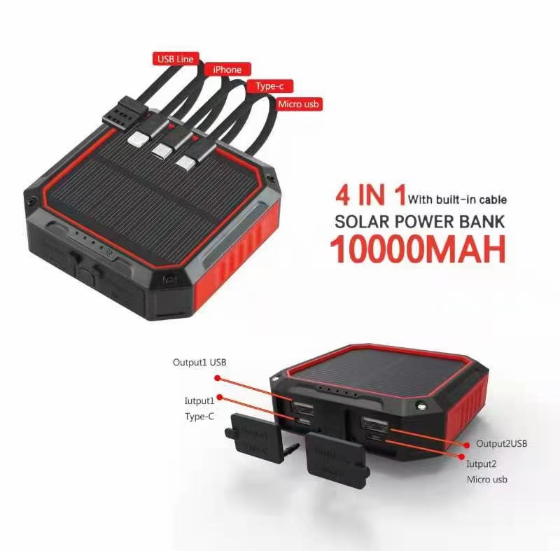 4 in 1 solar power bank 10000mAh RC002DS516