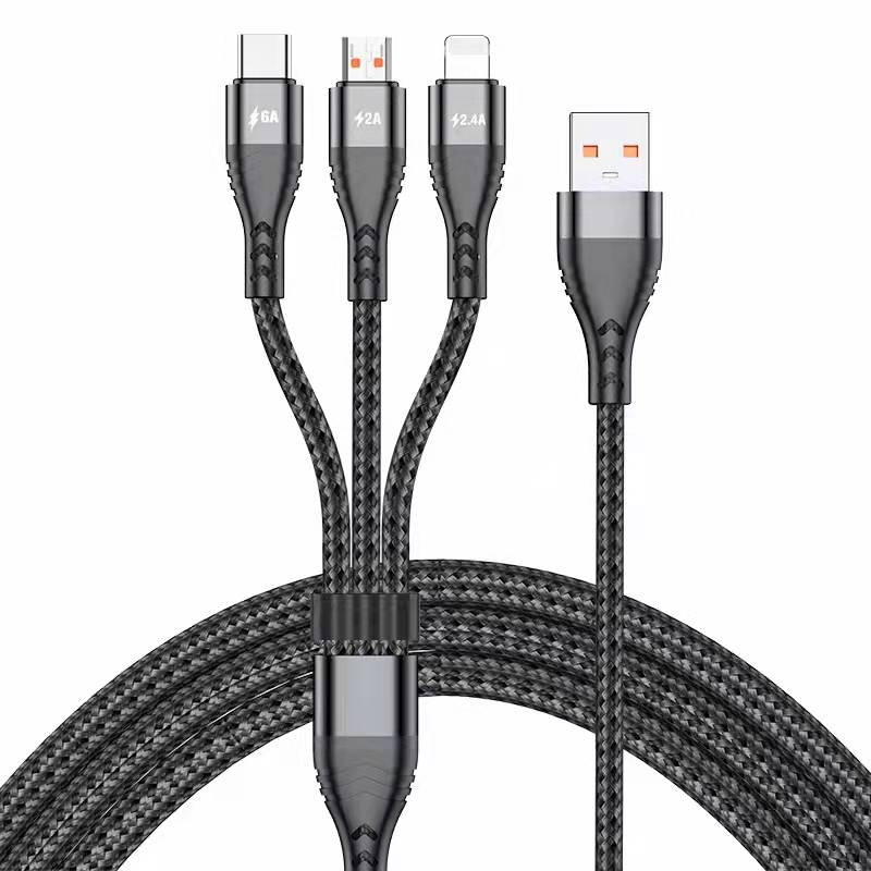 3 in 1 6A Fast Charging Cable 66W RC015001