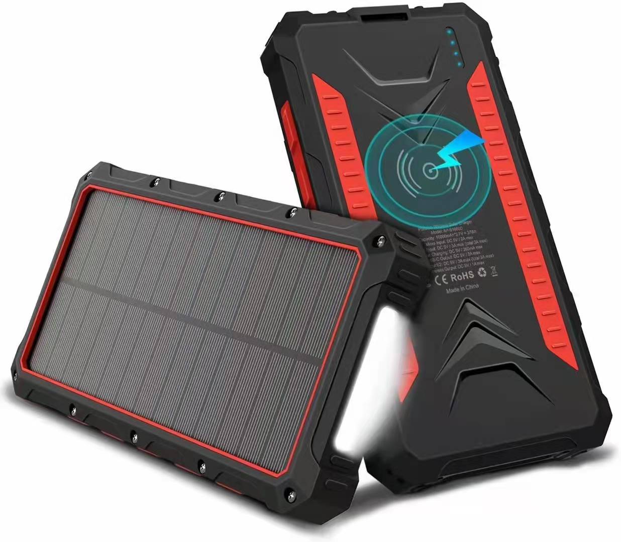 20000mAh solar charging power bank 5W wireless charger RC002519